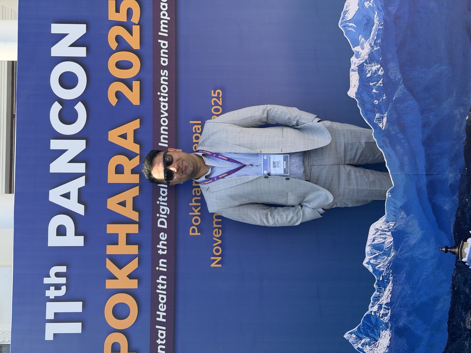 Dr. Kushal Kharel receiving professional recognition
