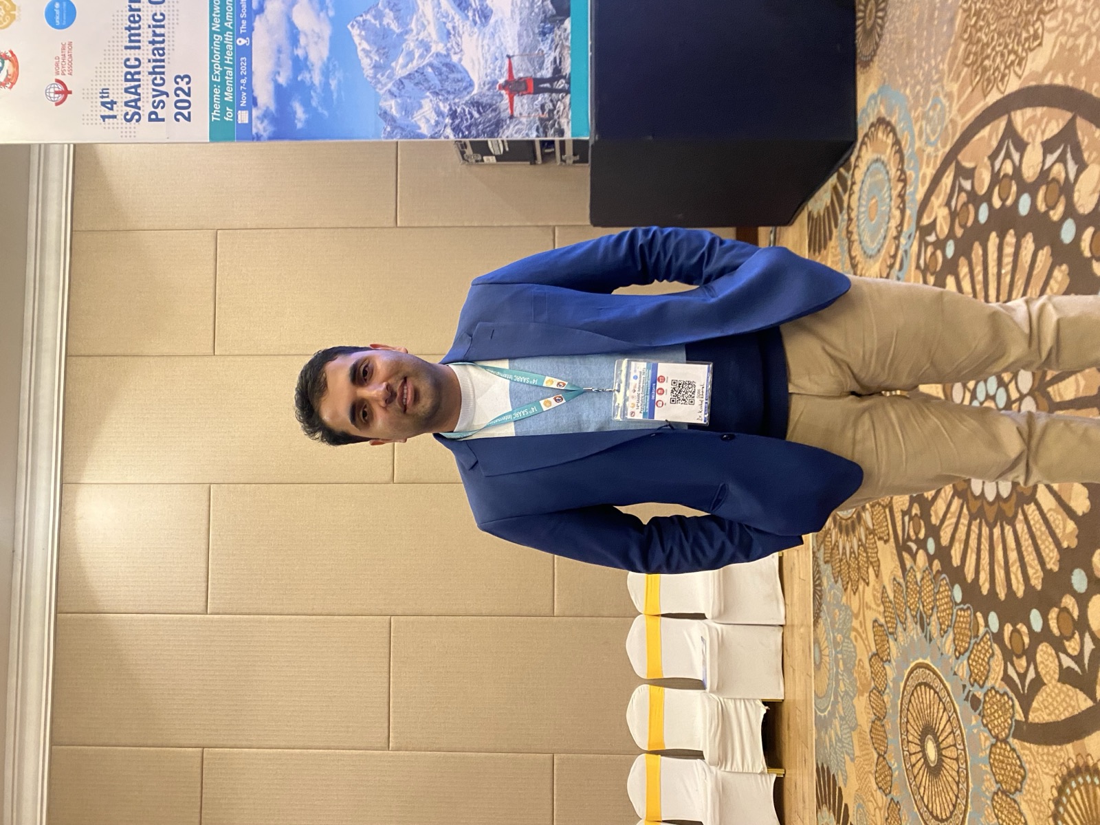 Dr. Kushal Kharel speaking at a professional program